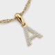 Adorable A Diamond Pendant With Loop (Without Chain)