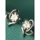 1 Carat Heart and Halo Studs